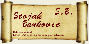 Stojak Banković vizit kartica